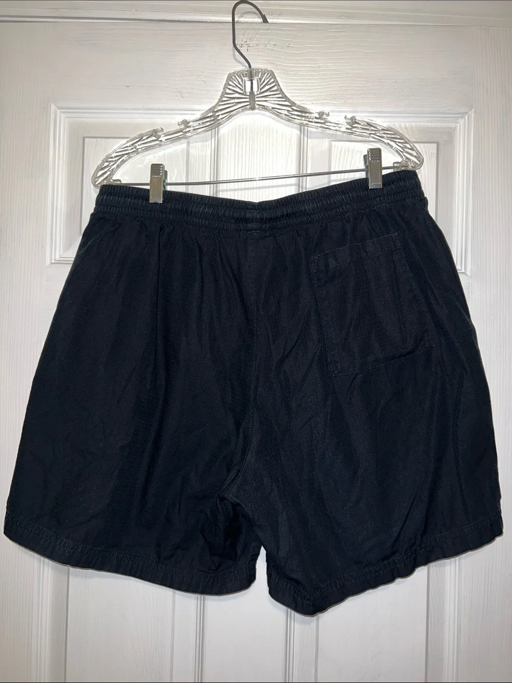 adidas Black Cotton Shorts with Trefoil Accent